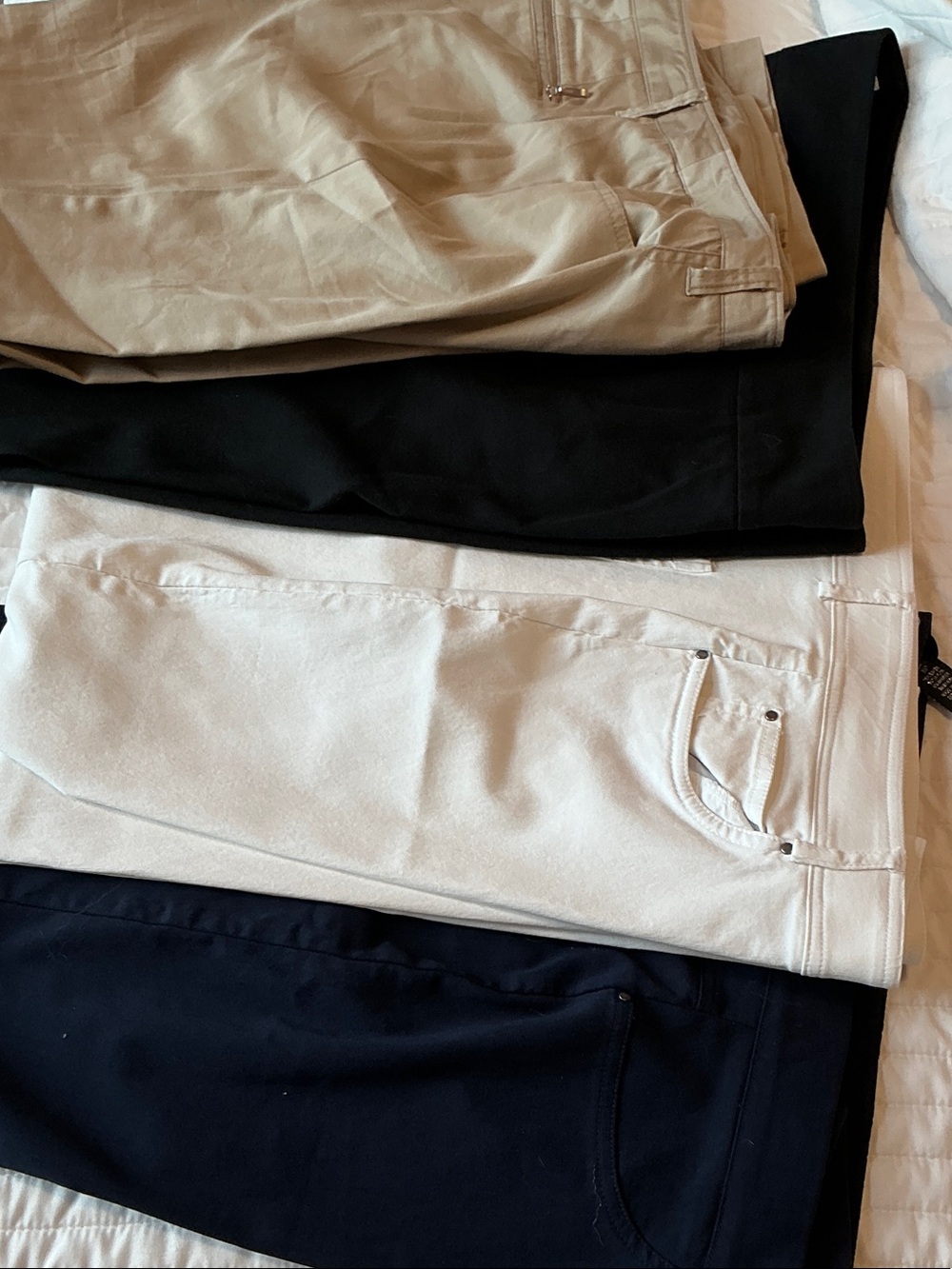 89th & Madison Straight Leg Pants in Tan, Black, Cream, Navy